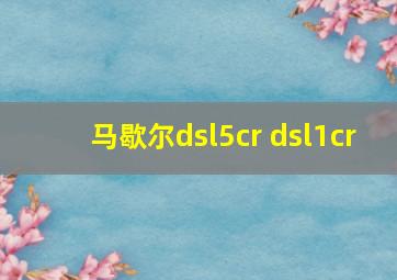 马歇尔dsl5cr dsl1cr